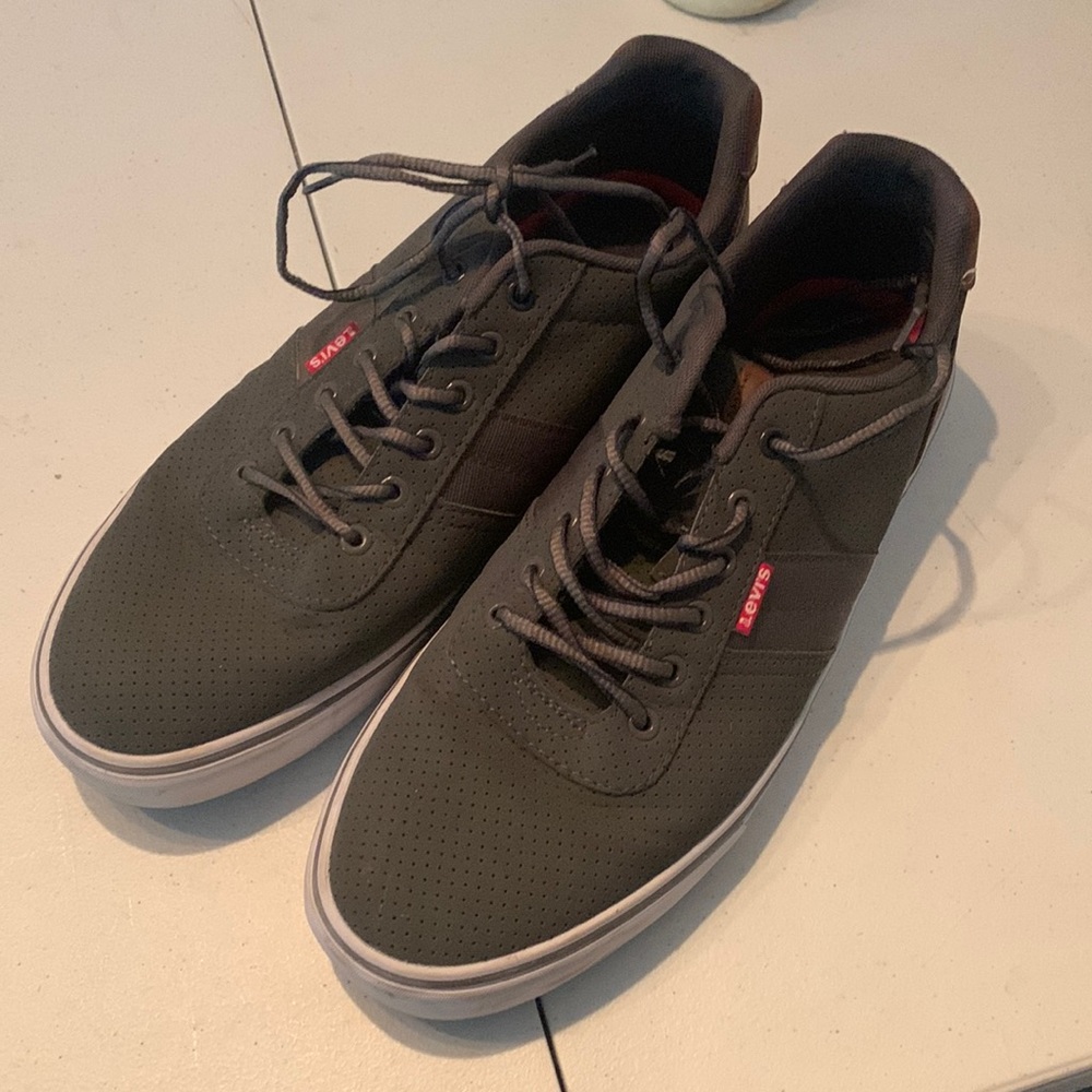 Levi’s Grey/Brown Sneakers, Size 13